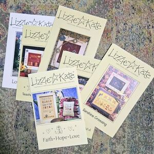 Lizzie Kate Cross Stitch Instructions Various Home Love Teacher 10-30ct Sampler